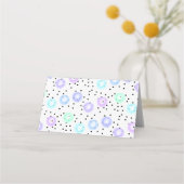 Wasserfarbe Funfetti Platzkarte (Rückseite)