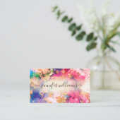 Wasserfarbe Funkelnd Goldmedaille Salon Visitenkarte (Stehend Vorderseite)