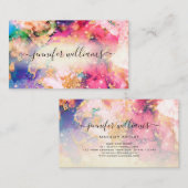 Wasserfarbe Funkelnd Goldmedaille Salon Visitenkarte (Vorne/Hinten)