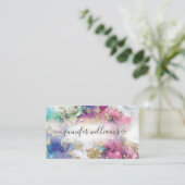 Wasserfarbe Funkelnd Goldmedaille Salon Visitenkarte (Stehend Vorderseite)