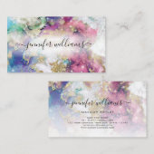 Wasserfarbe Funkelnd Goldmedaille Salon Visitenkarte (Vorne/Hinten)