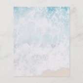 Wasserfarbe für die Hochzeit am Strand (Rückseite)