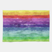 Wasserfarbe für geometrische Streifen Geschirrtuch (Horizontal)