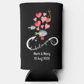 Wasserfarbe für Hochzeiten Selters Dosenkühler (Vorderseite)