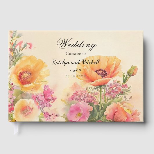 Wasserfarbe für Kernfeder Gästebuch (Vorderseite)