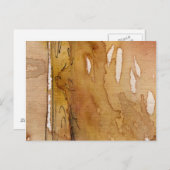 Wasserfarbe für künstlerischen Hintergrund Postkarte (Vorne/Hinten)