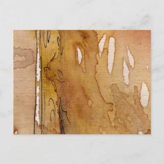 Wasserfarbe für künstlerischen Hintergrund Postkarte (Vorderseite)