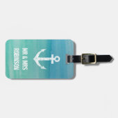 Wasserfarbe für Reisegepäck Gepäckanhänger (Vorderseite horizontal)