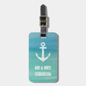 Wasserfarbe für Reisegepäck Gepäckanhänger (Vorderseite vertikal)