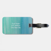 Wasserfarbe für Reisegepäck Gepäckanhänger (Rückseite horizontal)