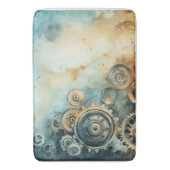 Wasserfarbe für Steampengeere - Uhrwerk Badematte (Vorderseite Vertikal)