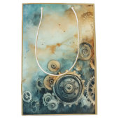 Wasserfarbe für Steampengeere - Uhrwerk Mittlere Geschenktüte (Vorderseite)