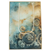 Wasserfarbe für Steampengeere - Uhrwerk Mittlere Geschenktüte (Rückseite)