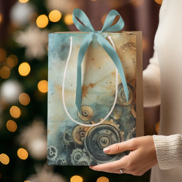 Wasserfarbe für Steampengeere - Uhrwerk Mittlere Geschenktüte