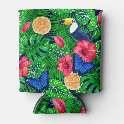 Wasserfarbe für tropische und tropische Gärten Dosenkühler (Vorderseite)