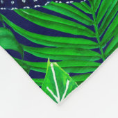 Wasserfarbe für tropische und tropische Gärten Fleecedecke (Ecke)