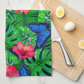 Wasserfarbe für tropische und tropische Gärten Geschirrtuch (Viertel Falte)