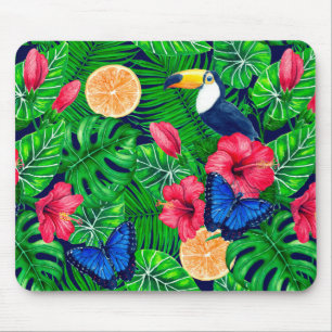Wasserfarbe für tropische und tropische Gärten Mousepad