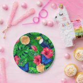 Wasserfarbe für tropische und tropische Gärten Pappteller (Party)