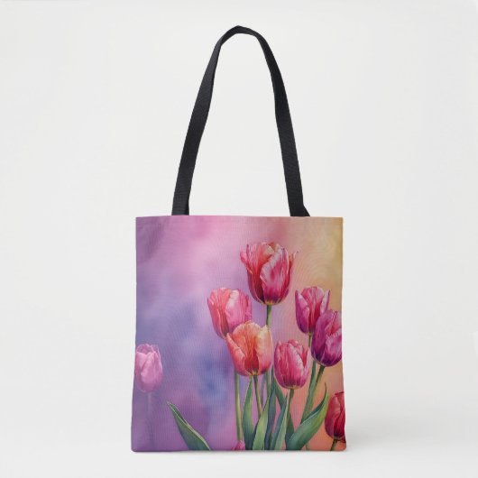 Wasserfarbe für Tulpen Tasche (Vorderseite)