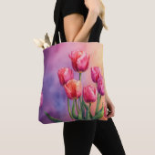 Wasserfarbe für Tulpen Tasche (Von Nahem)