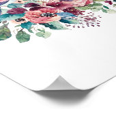 Wasserfarbe für Vögel Poster (Ecke)