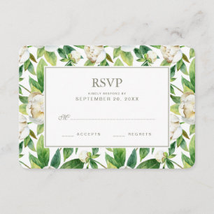 Wasserfarbe für Weißspitzen und Leaf - UAWG RSVP Karte
