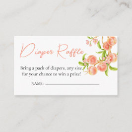 Wasserfarbe für Windeln Eine süße, kleine Pfirsich Begleitkarte