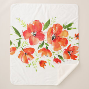 Wasserfarbe für Ziermohnchen: Abgeschieden Bouquet Sherpadecke