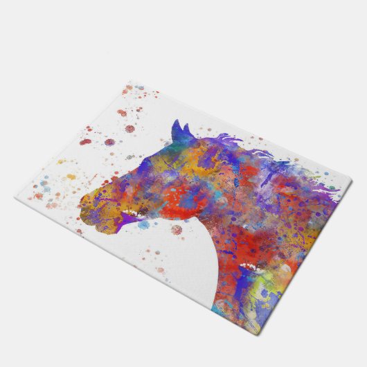 Wasserfarbe Fußmatte (Schrägansicht)