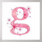 Wasserfarbe G Poster (Vorne)