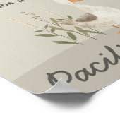 Wasserfarbe Gänse Schnuller Jagd Kinderduschenspie Poster (Ecke)