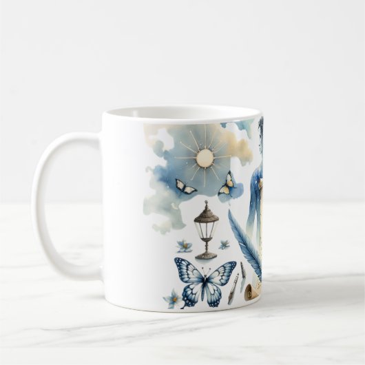 Wasserfarbe Gemini Kaffeetasse (Links)