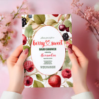 Wasserfarbe gemischte Berries Sommerdusche