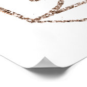 Wasserfarbe Geometrische Terracotta Hochzeit Willk Poster (Ecke)