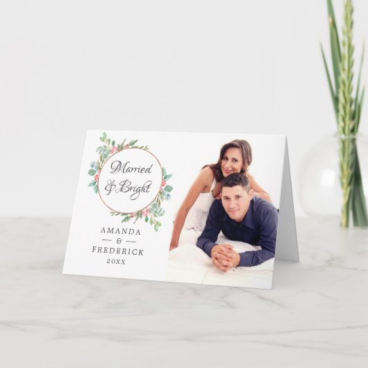 Wasserfarbe Geometrische Weihnachten Verheiratet u (Vorderseite)