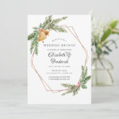 Wasserfarbe Geometrische Weihnachtsfeier Einladung (Stehend Vorderseite)