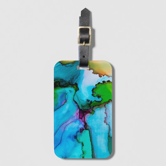 Wasserfarbe Gepäckanhänger (Vorderseite Vertikal)