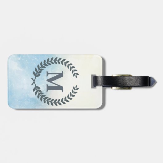 Wasserfarbe Gepäckanhänger (Rückseite horizontal)