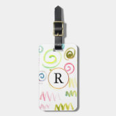 Wasserfarbe Gepäckanhänger (Vorderseite vertikal)