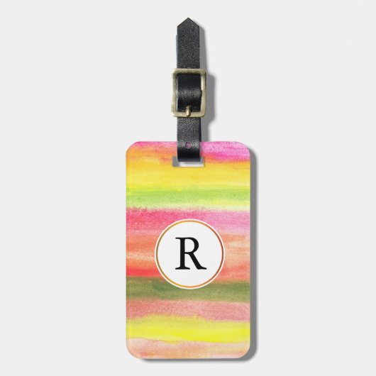 Wasserfarbe Gepäckanhänger (Vorderseite vertikal)