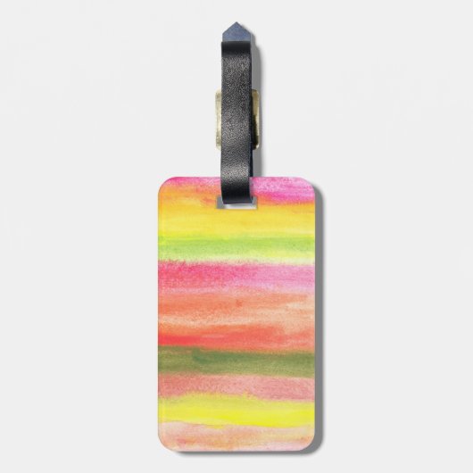 Wasserfarbe Gepäckanhänger (Rückseite vertikal)