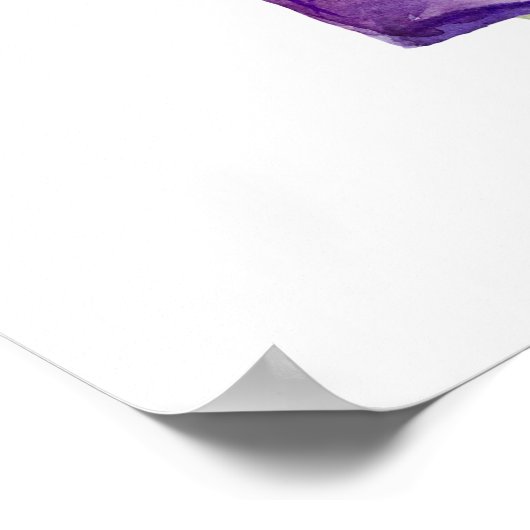 Wasserfarbe Gerettet Bienen Poster (Ecke)