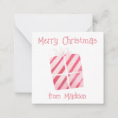 Wasserfarbe Geschenkkarten für Weihnachtsgeschenke Mitteilungskarte (Vorderseite)