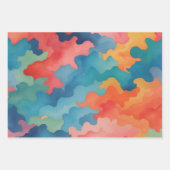 Wasserfarbe Geschenkpapier Set (Vorderseite 2)