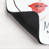 Wasserfarbe-Gesichts-Make-up-Artist-Branding Mousepad (Ecke)