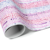 Wasserfarbe gestrichen: Rosa graue Polka Geschenkpapier (Rolleneckpunkt)