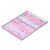 Wasserfarbe gestrichen: Rosa graue Polka Notizblock (Linke Seite)