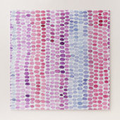 Wasserfarbe gestrichen: Rosa graue Polka Puzzle (Horizontal)