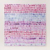 Wasserfarbe gestrichen: Rosa graue Polka Puzzle (Vertikal)